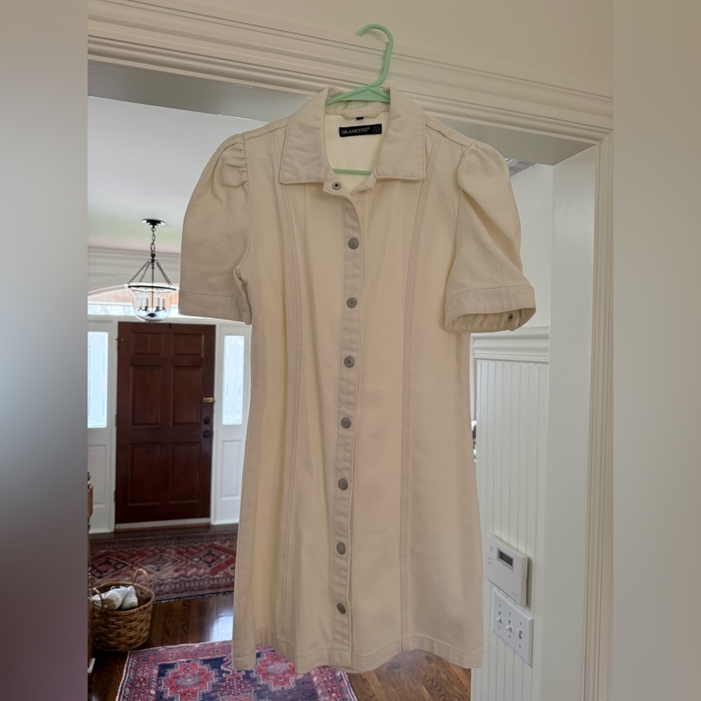 Blank NYC Cream Mini Dress